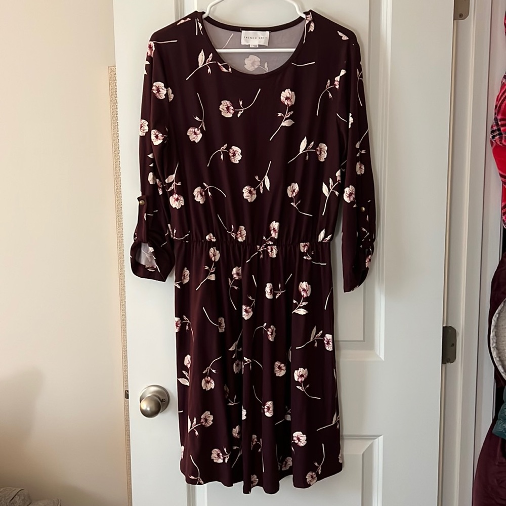 French Grey brand floral dress